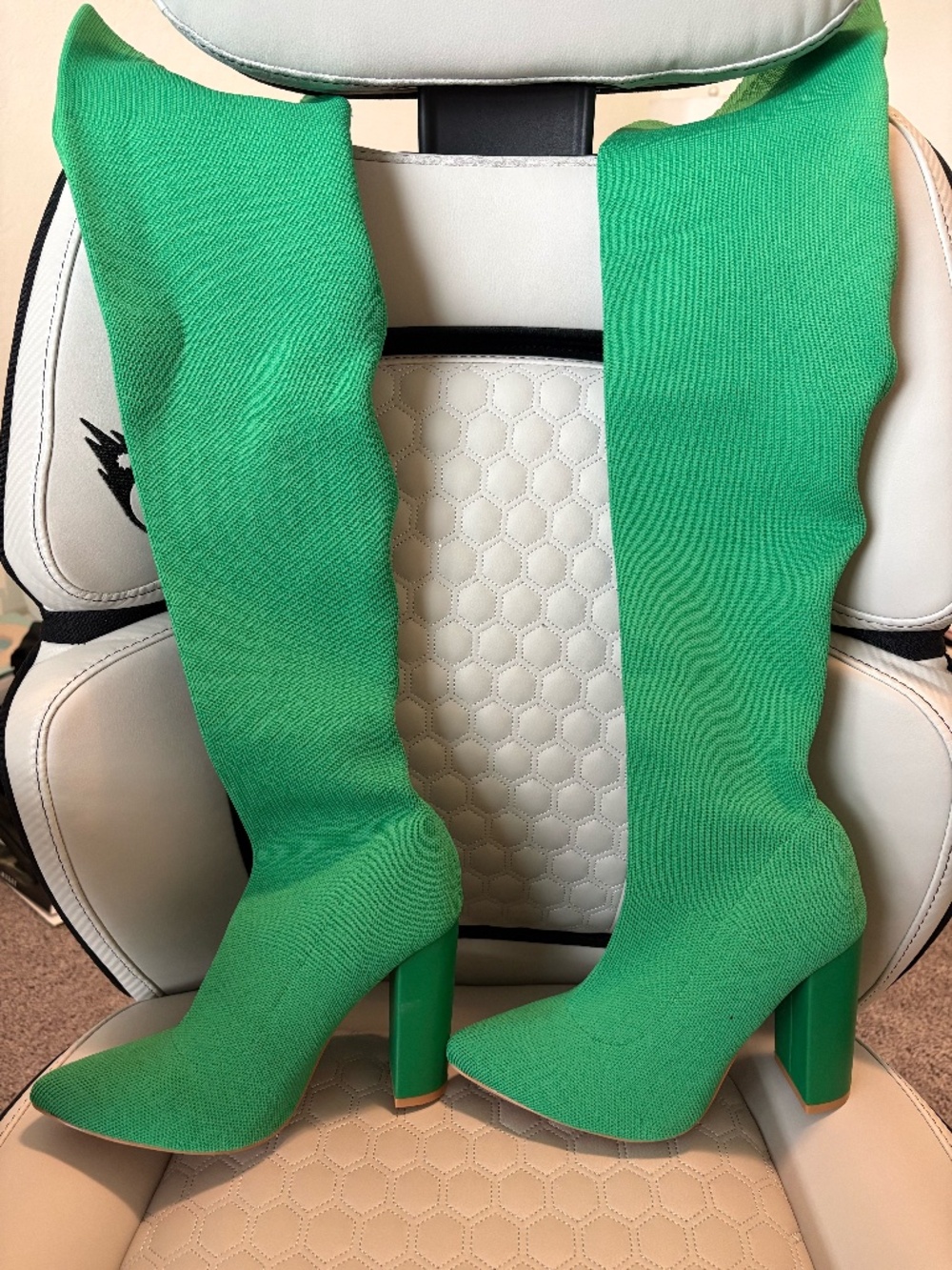 Thigh High Boots in Green